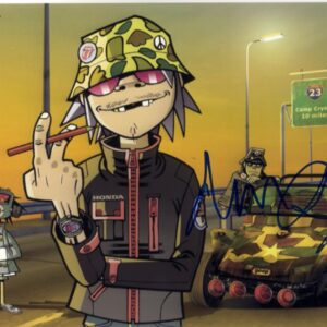 Gorillaz Damon Albern signed photo.Shanks Autographs