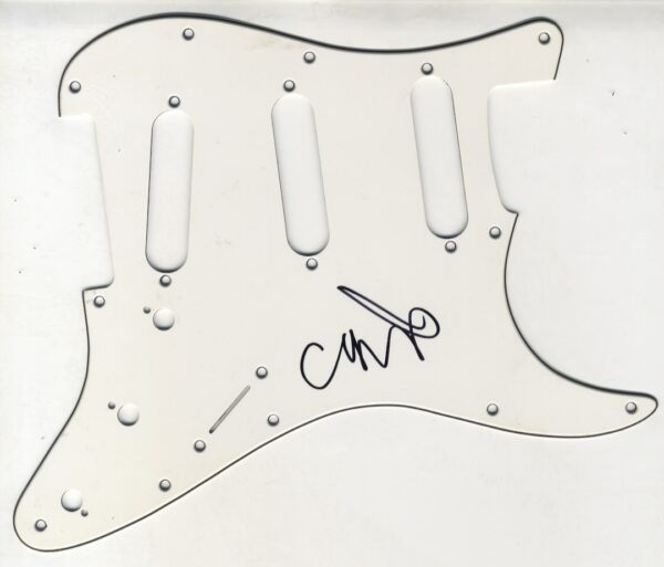 chris martin Coldplay signed Scratchplate/Pickguard.shanks Autographs