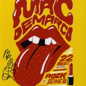 MAC DEMARCO SIGNED PHOTO. SHANKS AUTOGRAPHS. MUSIC