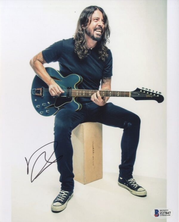 Dave Grohl signed photo foo fighters.shanks autographs