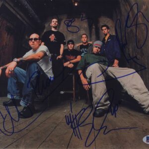 linkin park signed photo chester bennington beckett authenticated.shanks autographs