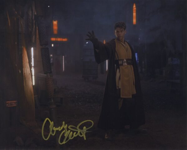 Charlie Barnett Signed star wars The Acolyte photo.shanks autopgraphs