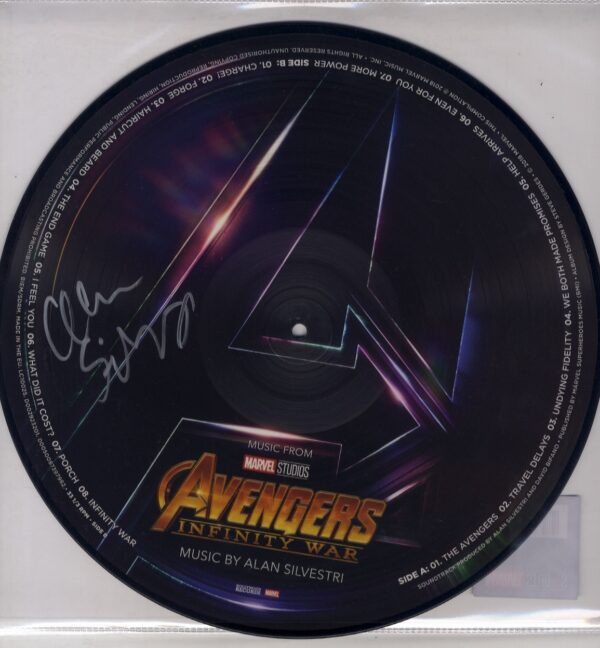 Avengers Infinity War OST ALAN SILVESTRI SIGNED.SHANKS AUTOGRAPHS