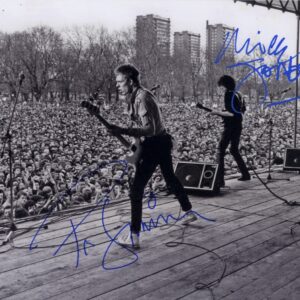 Mick Jones Paul Simonon signed photo.shanks autographs