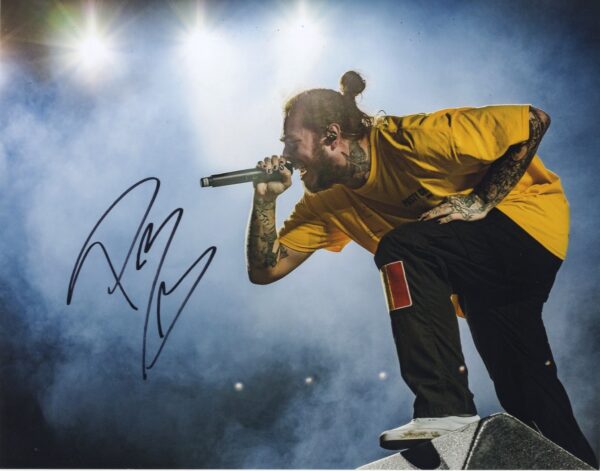 post malone signed photo.shanks autographs