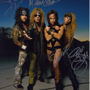 steel panther signed photo.shanks autographs