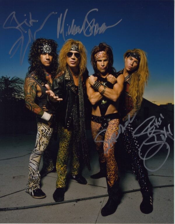 steel panther signed photo.shanks autographs