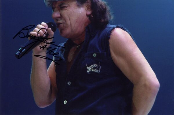 brian johnson signed photo.shanks autographs