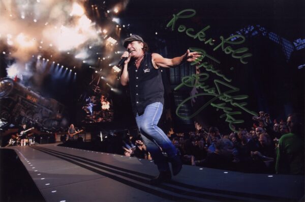 brian johnson signed photo.shanks autographs