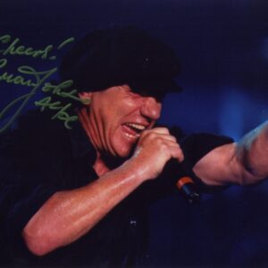 brian johnson signed photo.shanks autographs