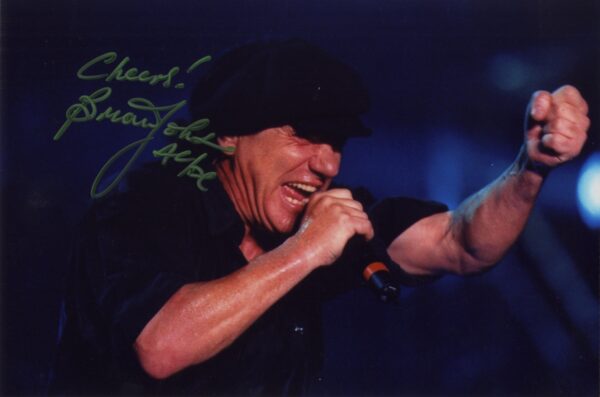 brian johnson signed photo.shanks autographs