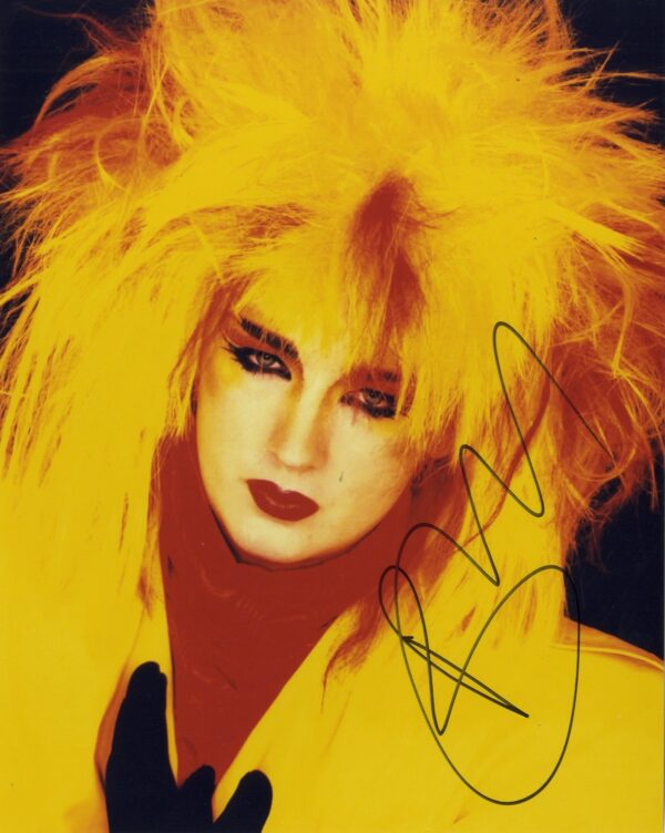 boy george signed photo .shanks autographs culture club