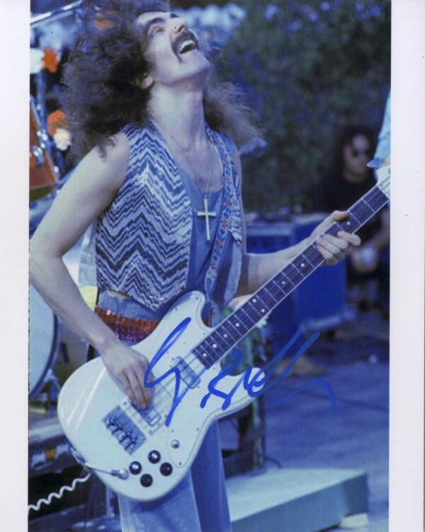 geezer butler Black Sabbath signed photo.shanks autographs