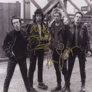 Mick Jones Paul Simonon Signed Photo. Shanks Autographs