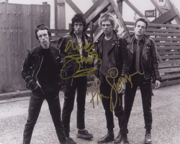 Mick Jones Paul Simonon Signed Photo. Shanks Autographs