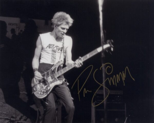 Paul Simonon Signed Photo. Shanks Autographs