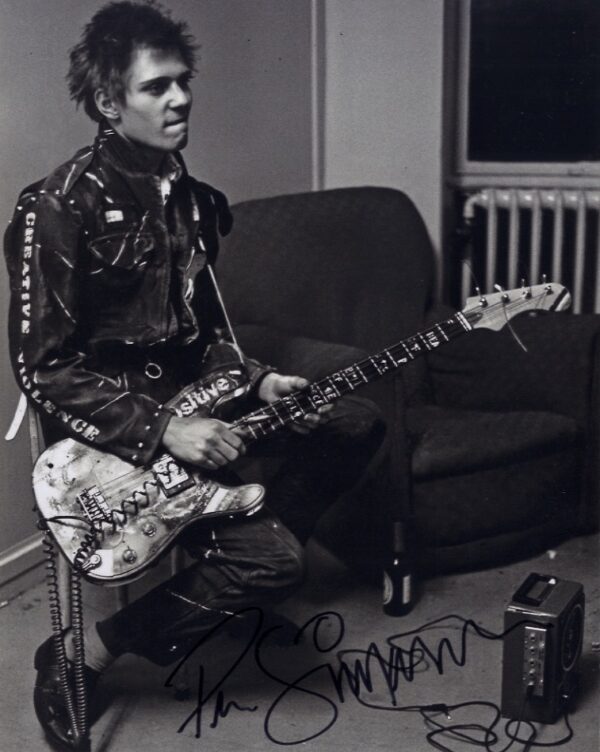 Paul Simonon Signed Photo. Shanks Autographs