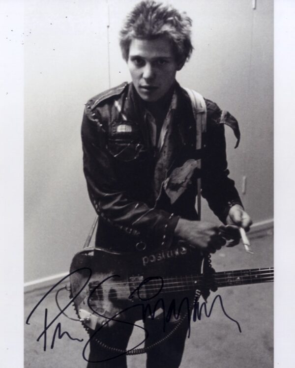 Paul Simonon Signed Photo. Shanks Autographs