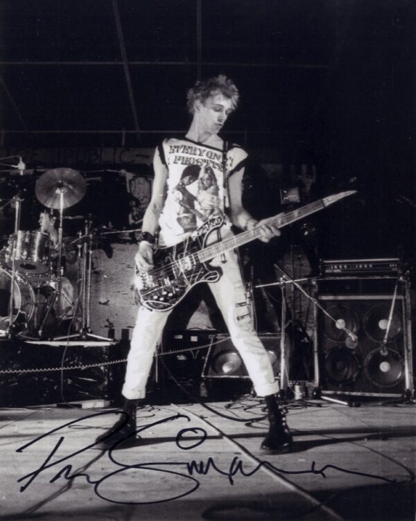 Paul Simonon Signed Photo. Shanks Autographs