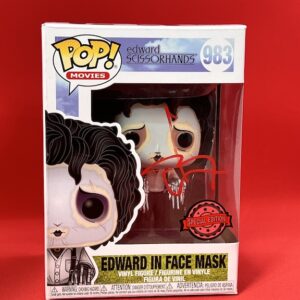 johnny depp signed Edward Scissorhands funko pop.shanks autographs