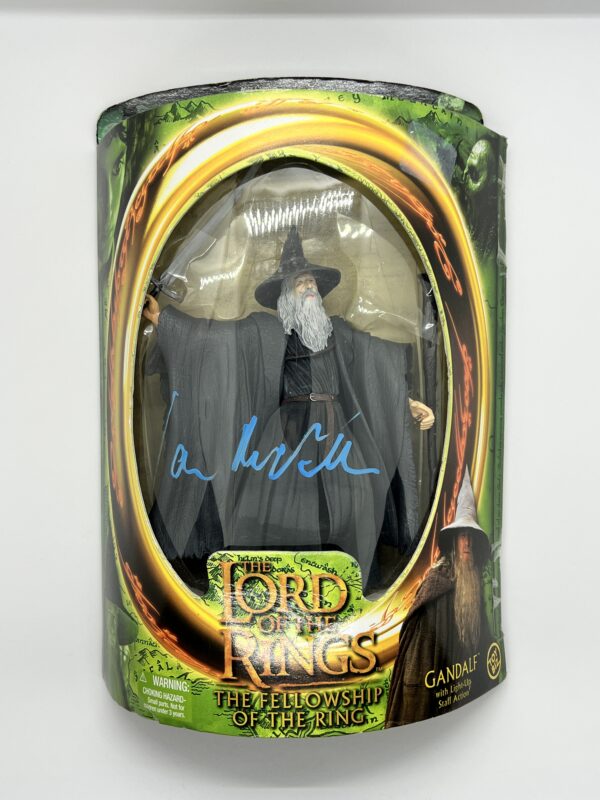 ian Mckellen signed Gandalf Action Figure Lord Of The Rings