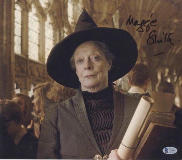 maggie smith 11x14 signed photo harry potter Minerva McGonagall