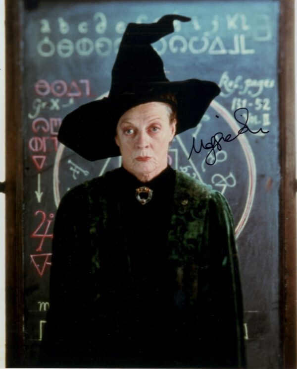 maggie smith 8x10 signed photo harry potter Minerva McGonagall