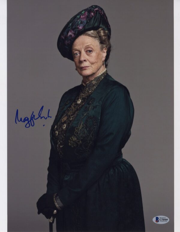 Maggie smith downton abbey signed 11x14 autograph.shanks