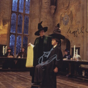 Daniel Radcliffe. maggie smith 11x14 signed photo harry potter Minerva McGonagall