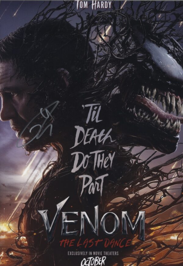 venom signed tom hardy photo.shanks autographs