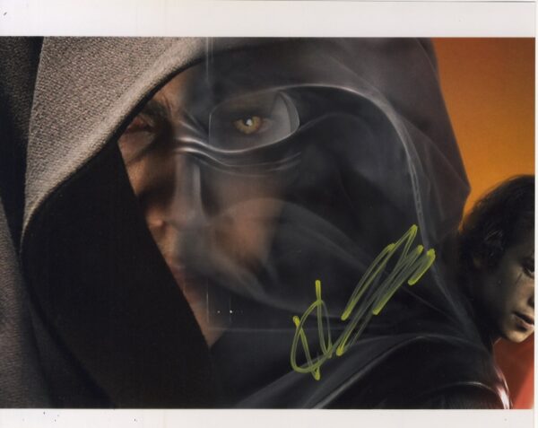 hayden christensen signed 8x10 photo star wars with beckett authentication,bas anakin skywalker