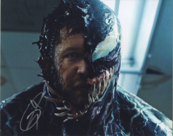 venom signed 11x14 tom hardy photo.shanks autographs