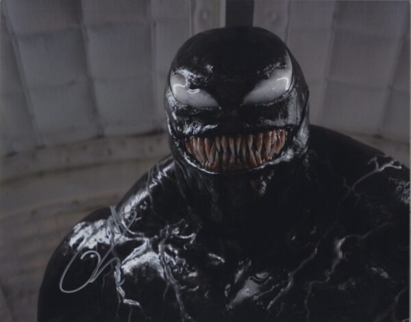 venom signed 11x14 tom hardy photo.shanks autographs