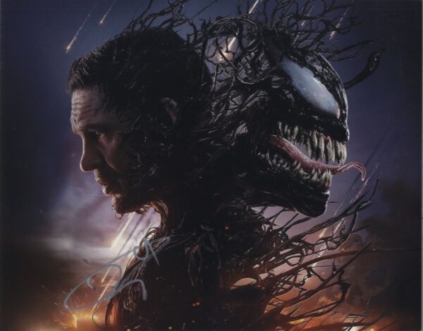 venom signed 11x14 tom hardy photo.shanks autographs