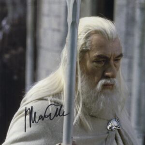 ian mckellen signed 11x14 photo gandalf lord of the rings , shanks autographs