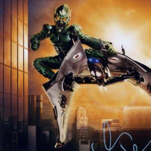 green goblin spiderman willem dafoe signed photo.shanks autographs