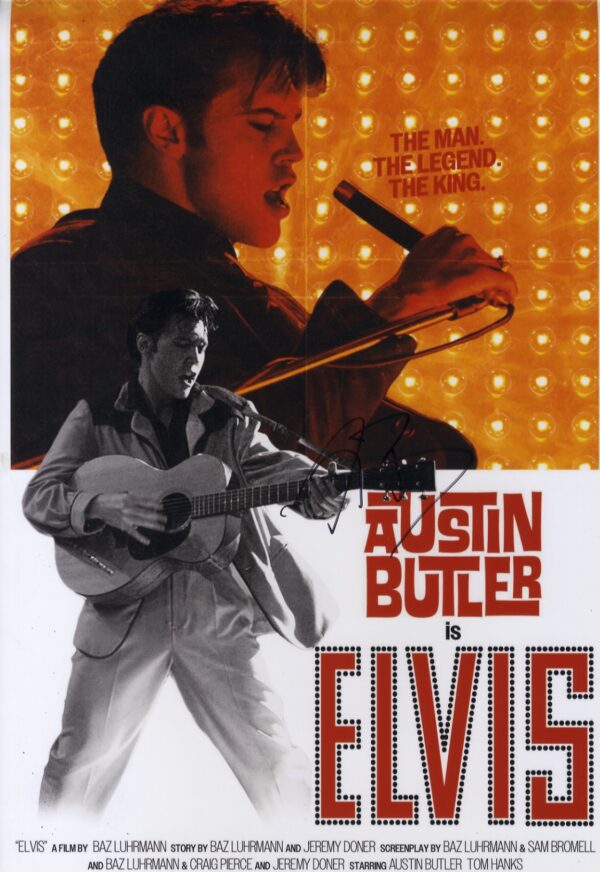 austin butler signed Elvis photo.shanks autographs