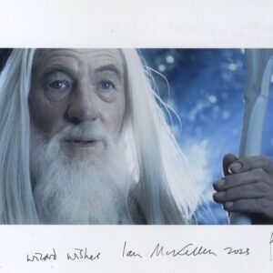 ian mckellen gandalf lord of the rings signed photo.shanks autographs