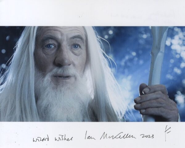 ian mckellen gandalf lord of the rings signed photo.shanks autographs