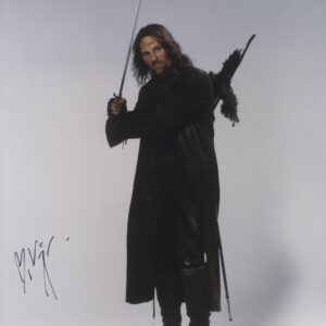 viggo mortensen lord of the rings singed photo.shanks autographs.