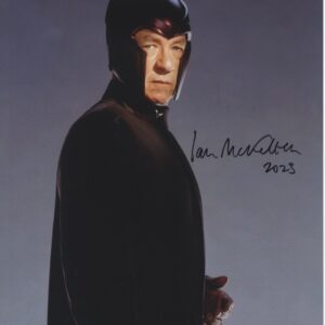 ian mckellen magneto, signed photo shanks autographs.