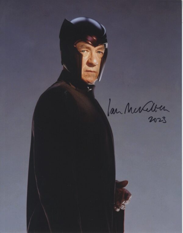 ian mckellen magneto, signed photo shanks autographs.