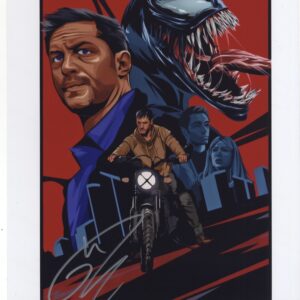 venom signed 11x14 tom hardy photo.shanks autographs