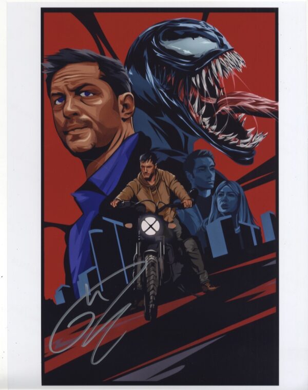 venom signed 11x14 tom hardy photo.shanks autographs