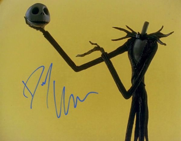 jack skellington danny elfman the nightmare before christmas signed photo. SHANKS AUTOGRAPHS