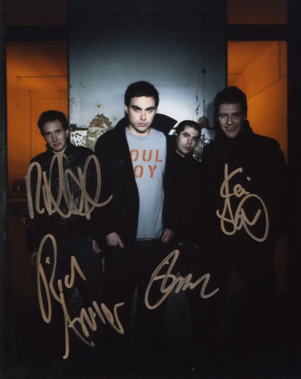 Hard-Fi Signed 8x10 Photo B