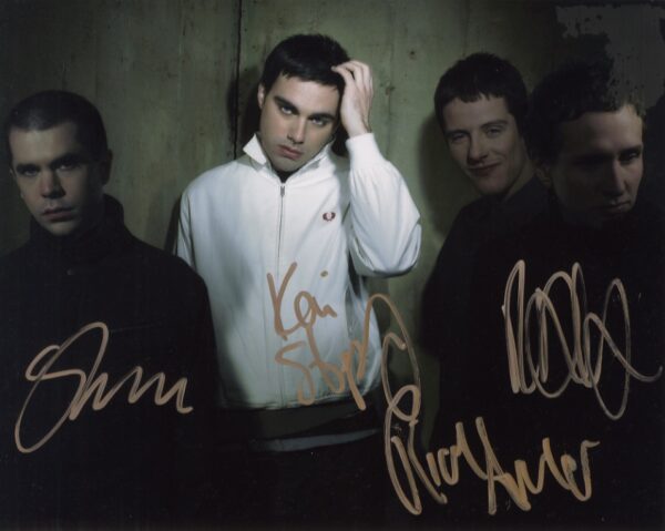 hard fi signed photo. music, shanks autographs