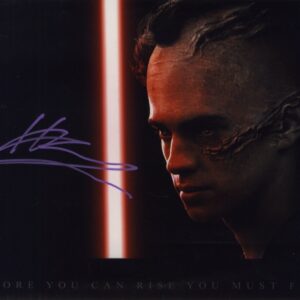 hayden christensen signed 8x10 photo star wars with beckett authentication,bas anakin skywalker