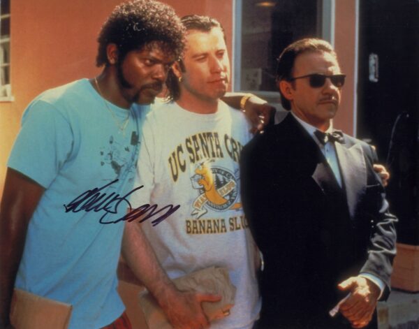 samuel l jackson signed pulp Fiction photo.shanks autographs