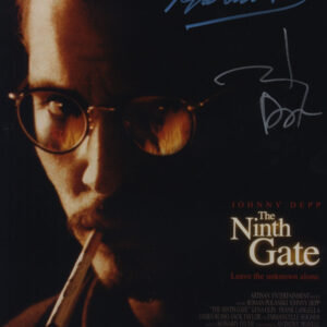 the ninth gate signed roman polanski johnny depp photo.shanks autographs